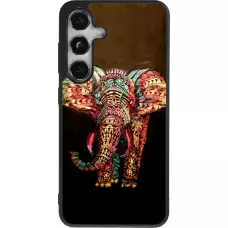 Coque Samsung Galaxy S25 - Silicone rigide noir Elephant 02