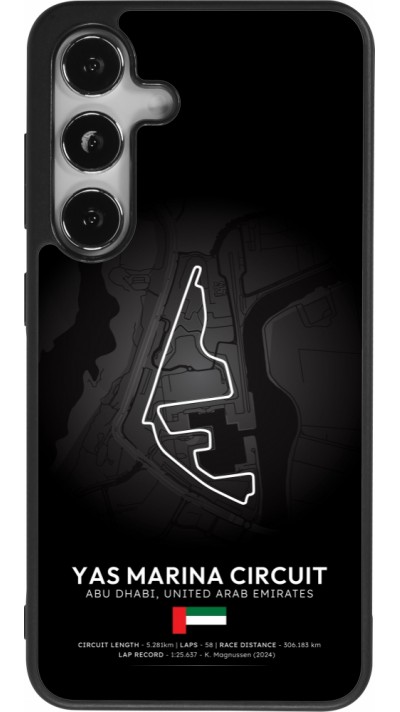 Coque Samsung Galaxy S25 - Silicone rigide noir F1 Track 2025 Abu Dhabi