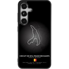 Coque Samsung Galaxy S25 - Silicone rigide noir F1 Track 2025 Belgium