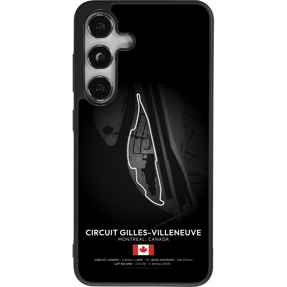 Coque Samsung Galaxy S25 - Silicone rigide noir F1 Track 2025 Canada