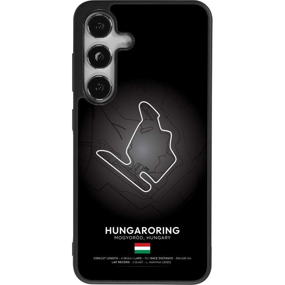 Samsung Galaxy S25 Case Hülle - Silikon schwarz F1 Track 2025 Hungary