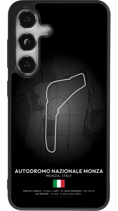 Coque Samsung Galaxy S25 - Silicone rigide noir F1 Track 2025 Italy