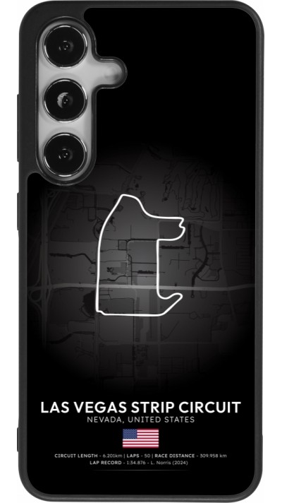 Coque Samsung Galaxy S25 - Silicone rigide noir F1 Track 2025 Las Vegas