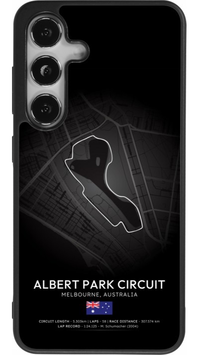 Coque Samsung Galaxy S25 - Silicone rigide noir F1 Track 2025 Melbourne