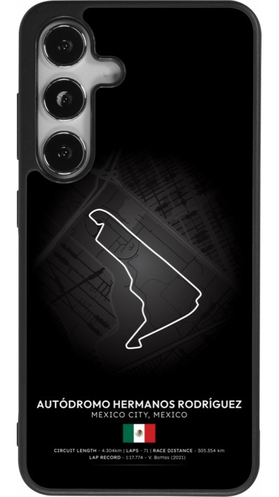 Coque Samsung Galaxy S25 - Silicone rigide noir F1 Track 2025 Mexico
