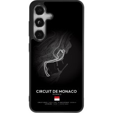 Coque Samsung Galaxy S25 - Silicone rigide noir F1 Track 2025 Monaco