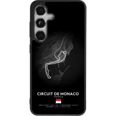 Coque Samsung Galaxy S25 - Silicone rigide noir F1 Track 2025 Monaco