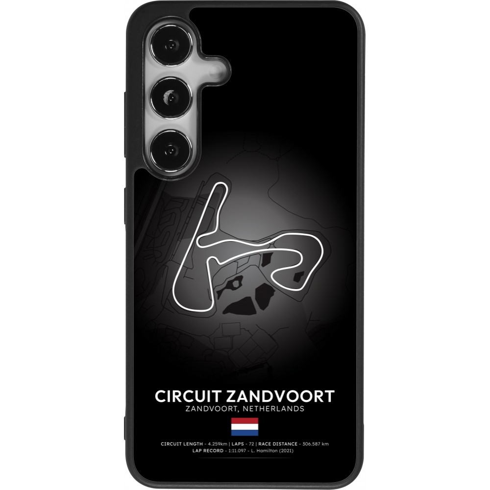 Samsung Galaxy S25 Case Hülle - Silikon schwarz F1 Track 2025 Netherlands