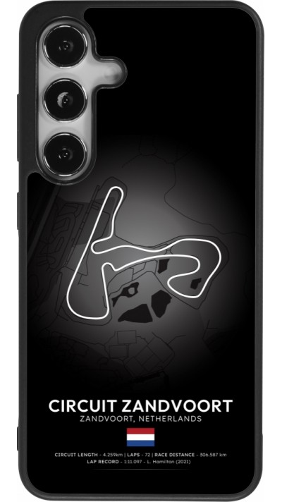 Coque Samsung Galaxy S25 - Silicone rigide noir F1 Track 2025 Netherlands