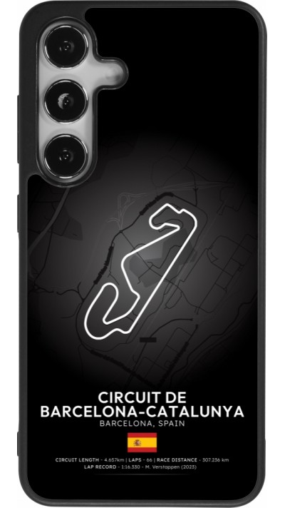Coque Samsung Galaxy S25 - Silicone rigide noir F1 Track 2025 Spain