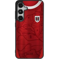 Coque Samsung Galaxy S25 - Silicone rigide noir Maillot de football Autriche personnalisable