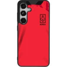 Coque Samsung Galaxy S25 - Silicone rigide noir Maillot de football Corée du Sud 2022 personnalisable