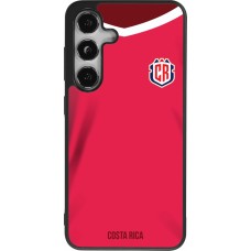 Coque Samsung Galaxy S25 - Silicone rigide noir Maillot de football Costa Rica 2022 personnalisable