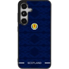 Coque Samsung Galaxy S25 - Silicone rigide noir Maillot de football Ecosse 2026 personnalisable