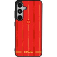 Coque Samsung Galaxy S25 - Silicone rigide noir Maillot de football Espagne 2026 personnalisable