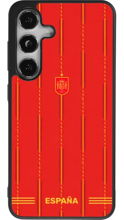 Coque Samsung Galaxy S25 - Silicone rigide noir Maillot de football Espagne 2026 personnalisable