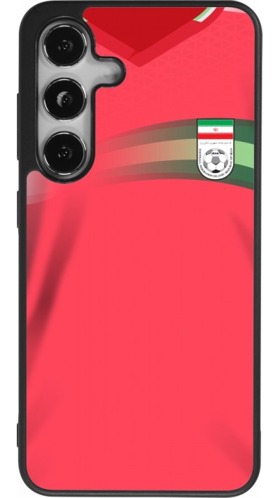 Samsung Galaxy S25 Case Hülle - Silikon schwarz Iran 2022 personalisierbares Fussballtrikot