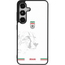 Coque Samsung Galaxy S25 - Silicone rigide noir Maillot de football Iran 2026 personnalisable