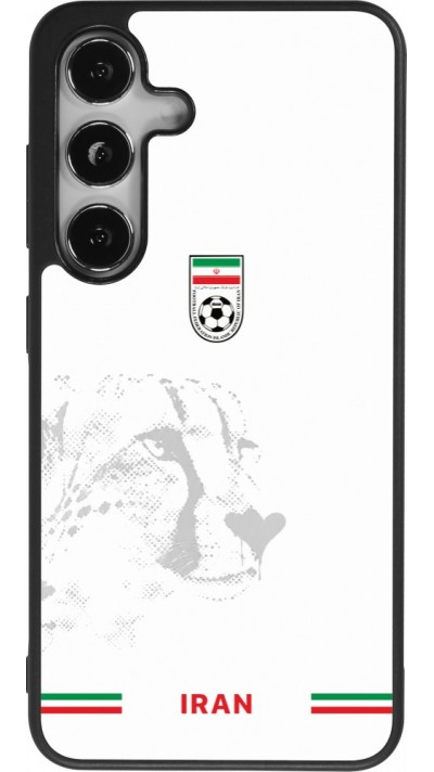 Coque Samsung Galaxy S25 - Silicone rigide noir Maillot de football Iran 2026 personnalisable