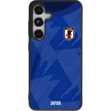 Coque Samsung Galaxy S25 - Silicone rigide noir Maillot de football Japon 2022 personnalisable