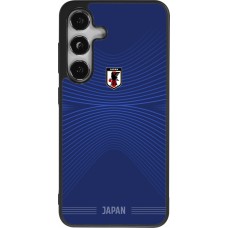 Coque Samsung Galaxy S25 - Silicone rigide noir Maillot de football Japon 2026 personnalisable