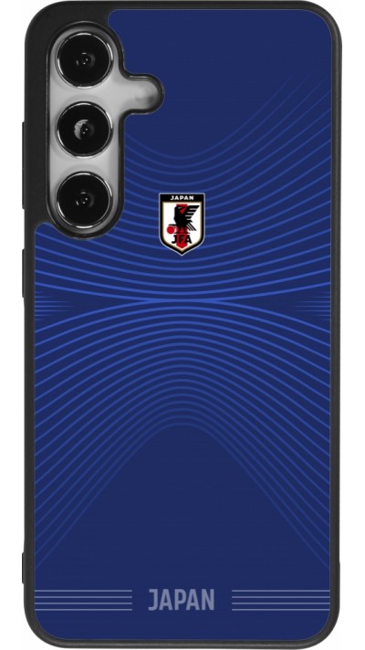 Coque Samsung Galaxy S25 - Silicone rigide noir Maillot de football Japon 2026 personnalisable
