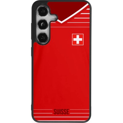 Samsung Galaxy S25 Case Hülle - Silikon schwarz Football shirt Switzerland 2022