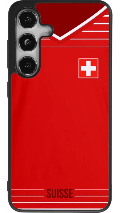 Samsung Galaxy S25 Case Hülle - Silikon schwarz Football shirt Switzerland 2022
