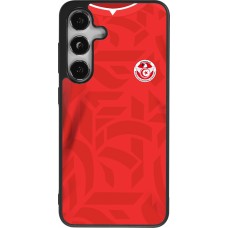 Coque Samsung Galaxy S25 - Silicone rigide noir Maillot de football Tunisie 2022 personnalisable