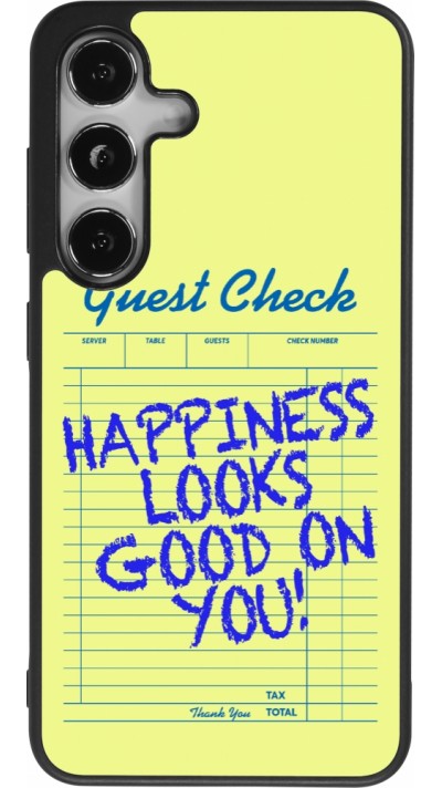 Coque Samsung Galaxy S25 - Silicone rigide noir Guest check 2026