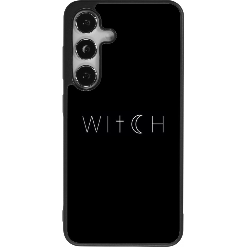 Coque Samsung Galaxy S25 - Silicone rigide noir Halloween 22 witch word