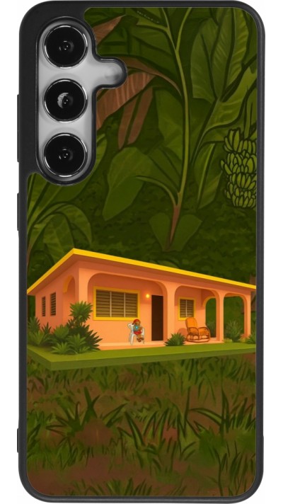 Coque Samsung Galaxy S25 - Silicone rigide noir Benitos house DTMF