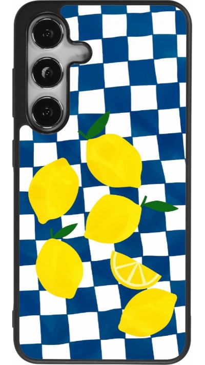 Coque Samsung Galaxy S25 - Silicone rigide noir Illustration lemons 2026