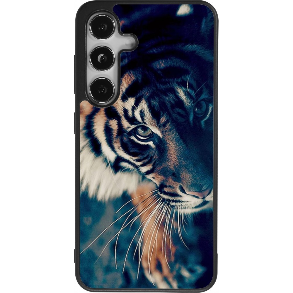 Coque Samsung Galaxy S25 - Silicone rigide noir Incredible Lion