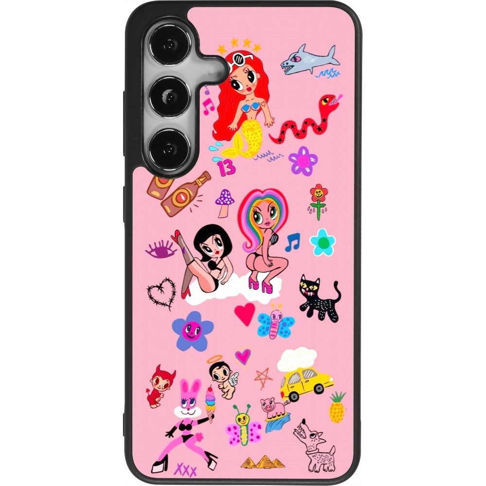 Coque Samsung Galaxy S25 - Silicone rigide noir Karol G La Bichota Manana Sera Bonito