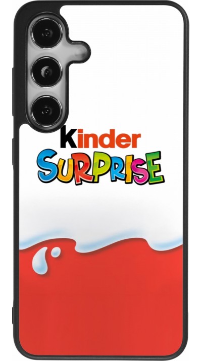 Coque Samsung Galaxy S25 - Silicone rigide noir Kinder Surprise