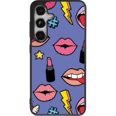 Samsung Galaxy S25 Case Hülle - Silikon schwarz Lips and lipgloss