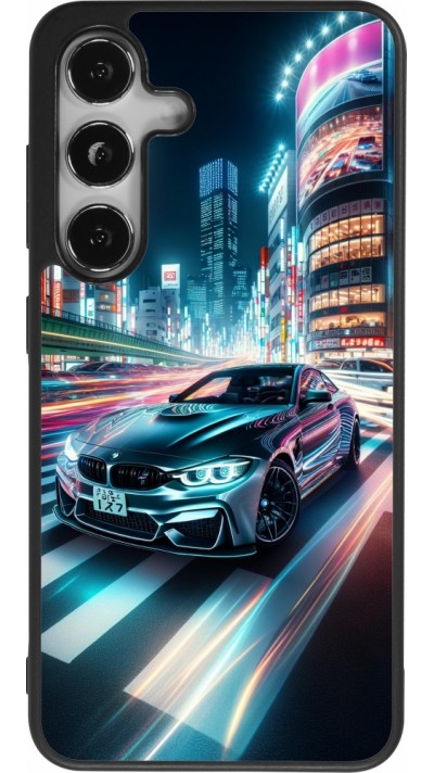 Samsung Galaxy S25 Case Hülle - Silikon schwarz BMW M4 Tokio Nacht