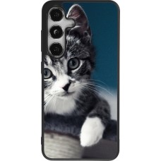 Samsung Galaxy S25 Case Hülle - Silikon schwarz Meow 23
