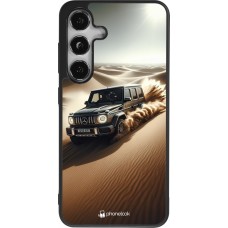 Coque Samsung Galaxy S25 - Silicone rigide noir Mercedes G Drift Desert
