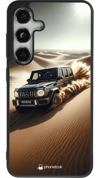 Samsung Galaxy S25 Case Hülle - Silikon schwarz Mercedes G Drift Wueste