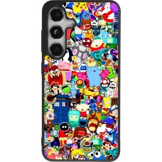 Samsung Galaxy S25 Case Hülle - Silikon schwarz Mixed cartoons