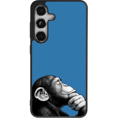 Coque Samsung Galaxy S25 - Silicone rigide noir Monkey Pop Art