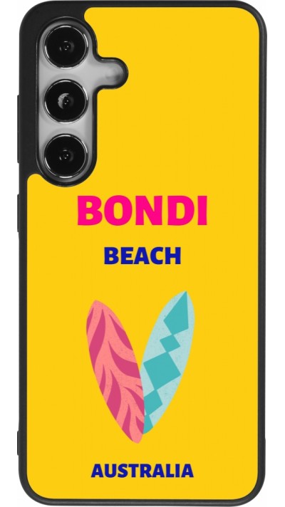 Coque Samsung Galaxy S25 - Silicone rigide noir Pop Summer Destination Bondi