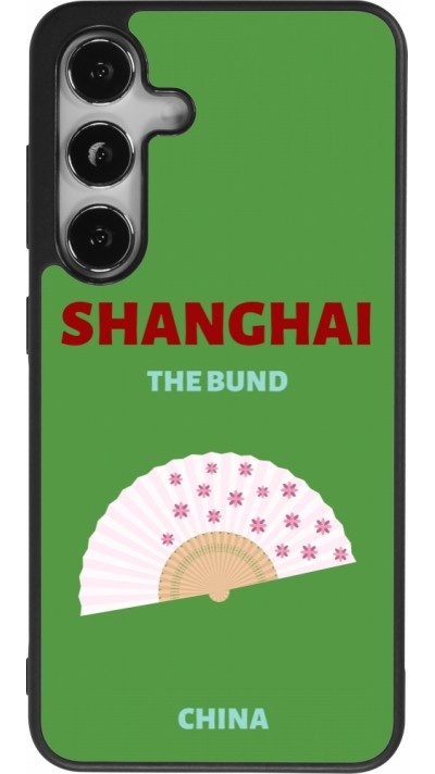 Coque Samsung Galaxy S25 - Silicone rigide noir Pop Summer Destination Shanghai
