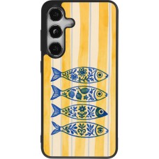 Samsung Galaxy S25 Case Hülle - Silikon schwarz Portuguese fish 2026