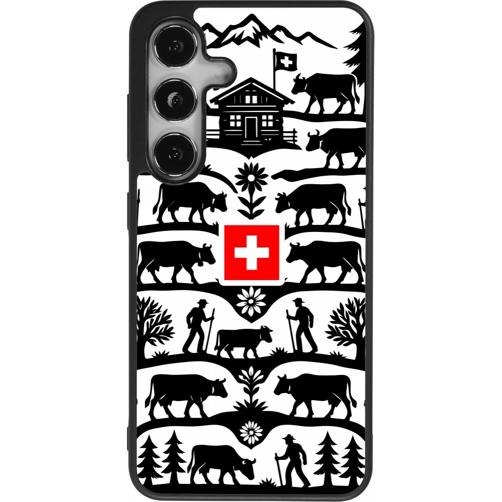 Samsung Galaxy S25 Case Hülle - Silikon schwarz Poya Schweiz 3