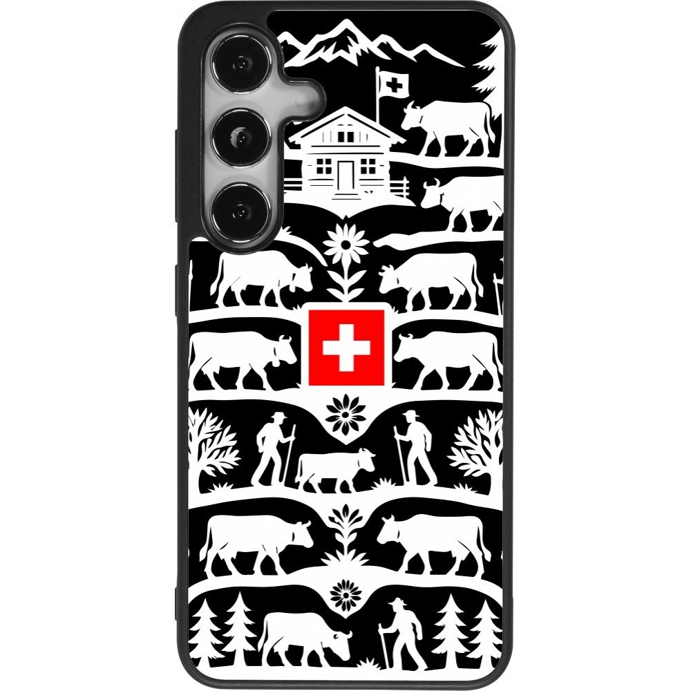 Samsung Galaxy S25 Case Hülle - Silikon schwarz Poya Schweiz 3 schwarz