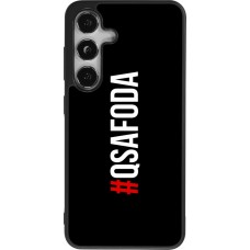 Coque Samsung Galaxy S25 - Silicone rigide noir Qsafoda 1