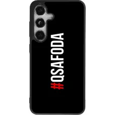 Coque Samsung Galaxy S25 - Silicone rigide noir Qsafoda 1